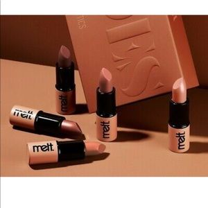 NWT Melt Cosmetics Warm Nudes Lipstick Set x5 mini lipstick NEW in Box.